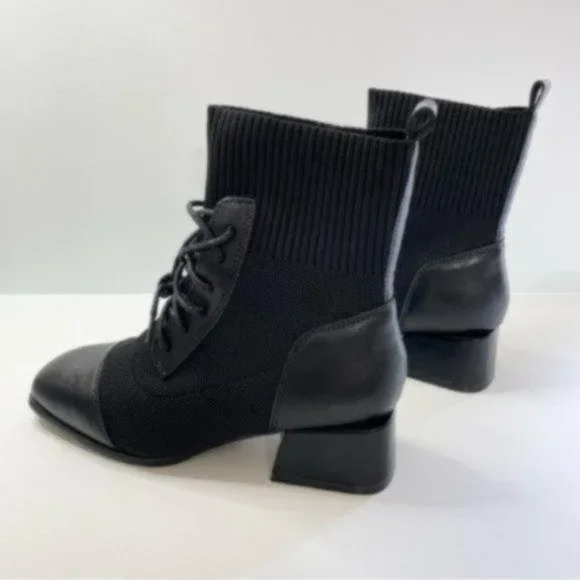 US Size 10, EU Size 41 C. Paravano Black Boots Mesh Combat Boots Womens Shoes - Picture 11 of 13